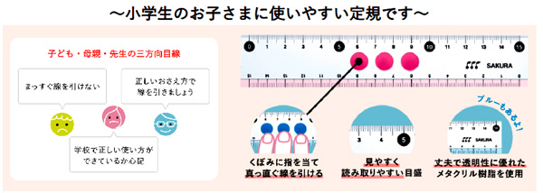 学童文具 小学生文具 直線定規15cm ブルー|【堀商店】景品・販促品・お祭り用品の激安販売