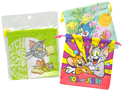 100景品　TOM&JERRYミニ巾着袋のサムネイル画像