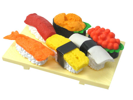 おも消し　お寿司消しゴム　ブリスターパックのサムネイル画像