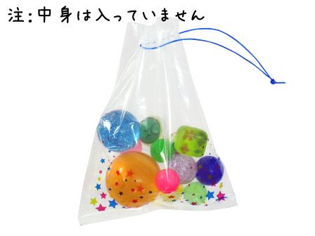 スーパーボール 金魚袋 小 星柄 堀商店 景品 販促品 お祭り用品の激安販売